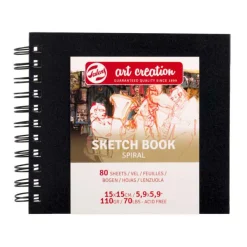 Talens Art Creation Schetsboek Spiraal 15x15cm 110 G 80V
