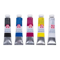 Talens Gouache Extra Fijn Mengset, 5x20ml Tubes