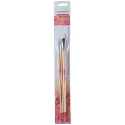 Talens Penselenset Plat, 3st.