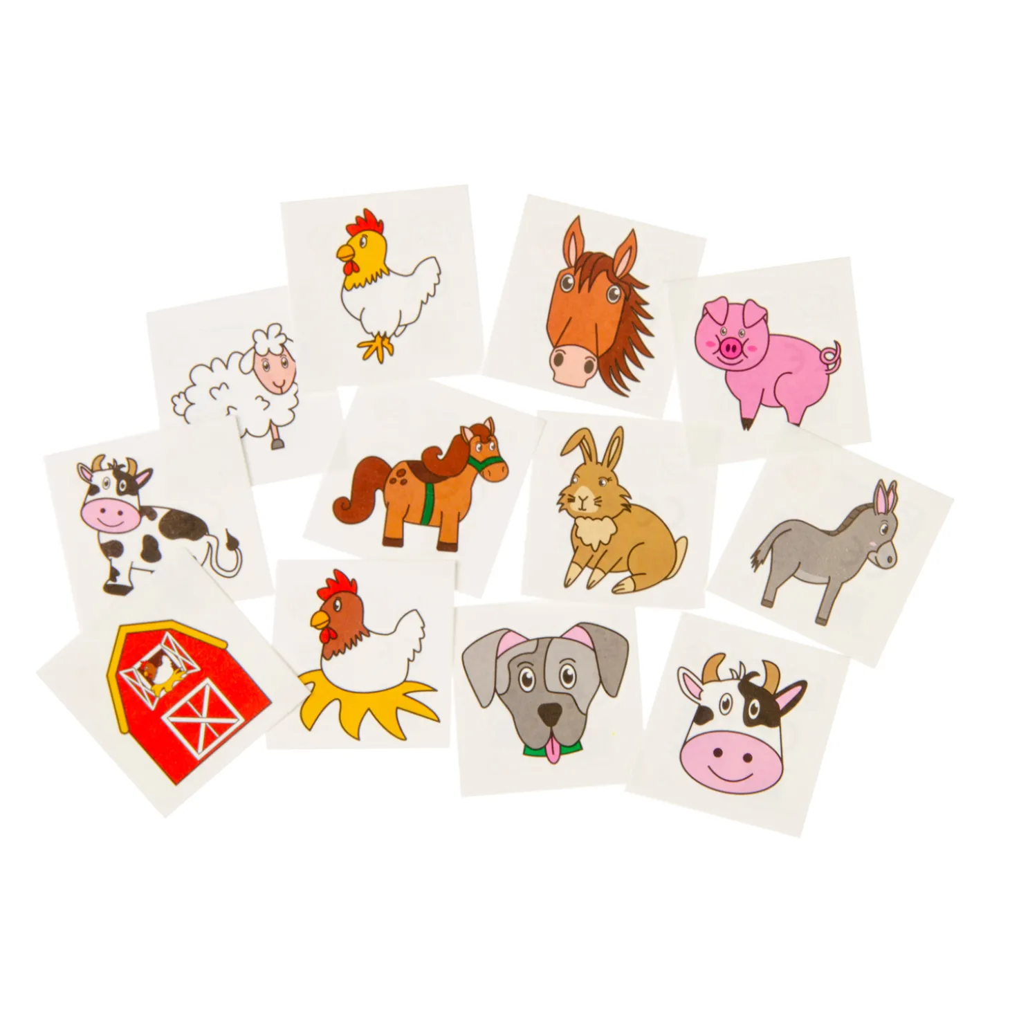 Tattoos Boerderijdieren, 12st.