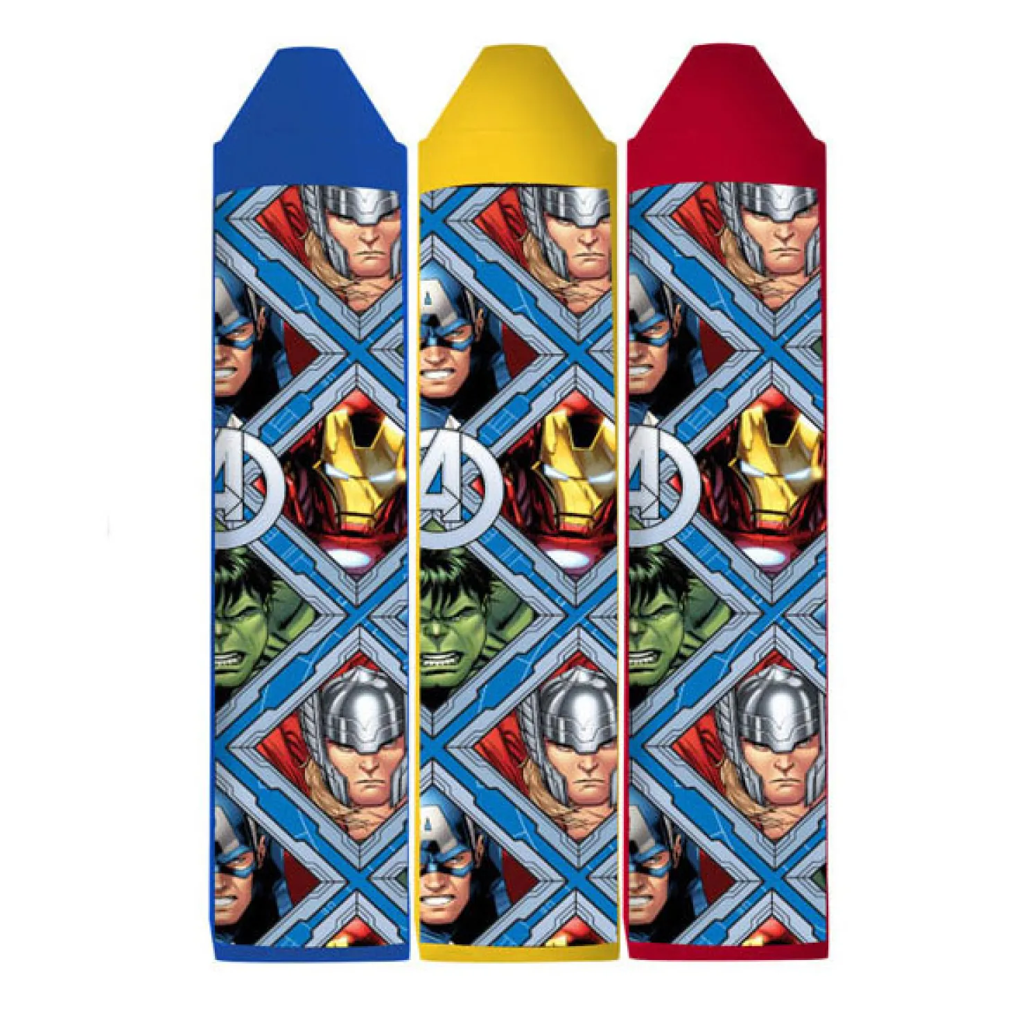 Tekenblok Avengers met Stickers en 3 Krijtjes, 40 Vellen