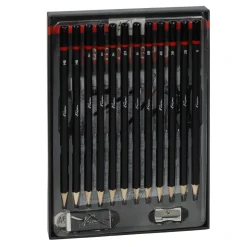 Tekenblok met Potloden en Puntenslijper, 15dlg