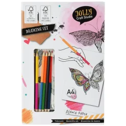 Tekenset met Kleurpotloden