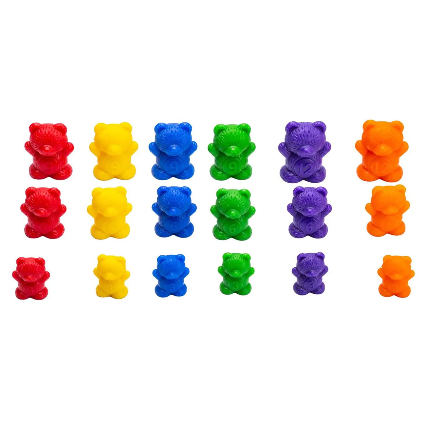 Tel- en Sorteerset met Beren - incl. 6 Bakjes