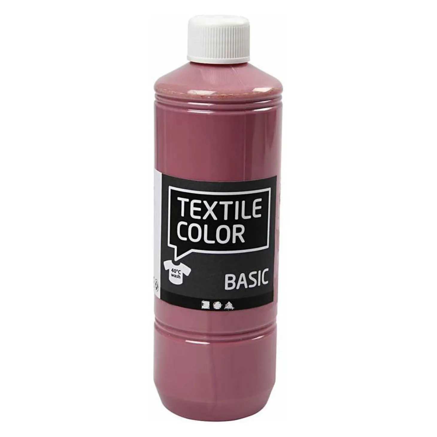 Textiel Color Verf - Donkerroze, 500ml