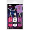 Textielverf Neon 3x30ml - Wit, Roze, Paars
