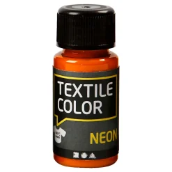 Textile Color Dekkende Textielverf - Neon Oranje, 50ml