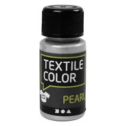 Textile Color Dekkende Textielverf - Zilver Parelmoer, 50ml