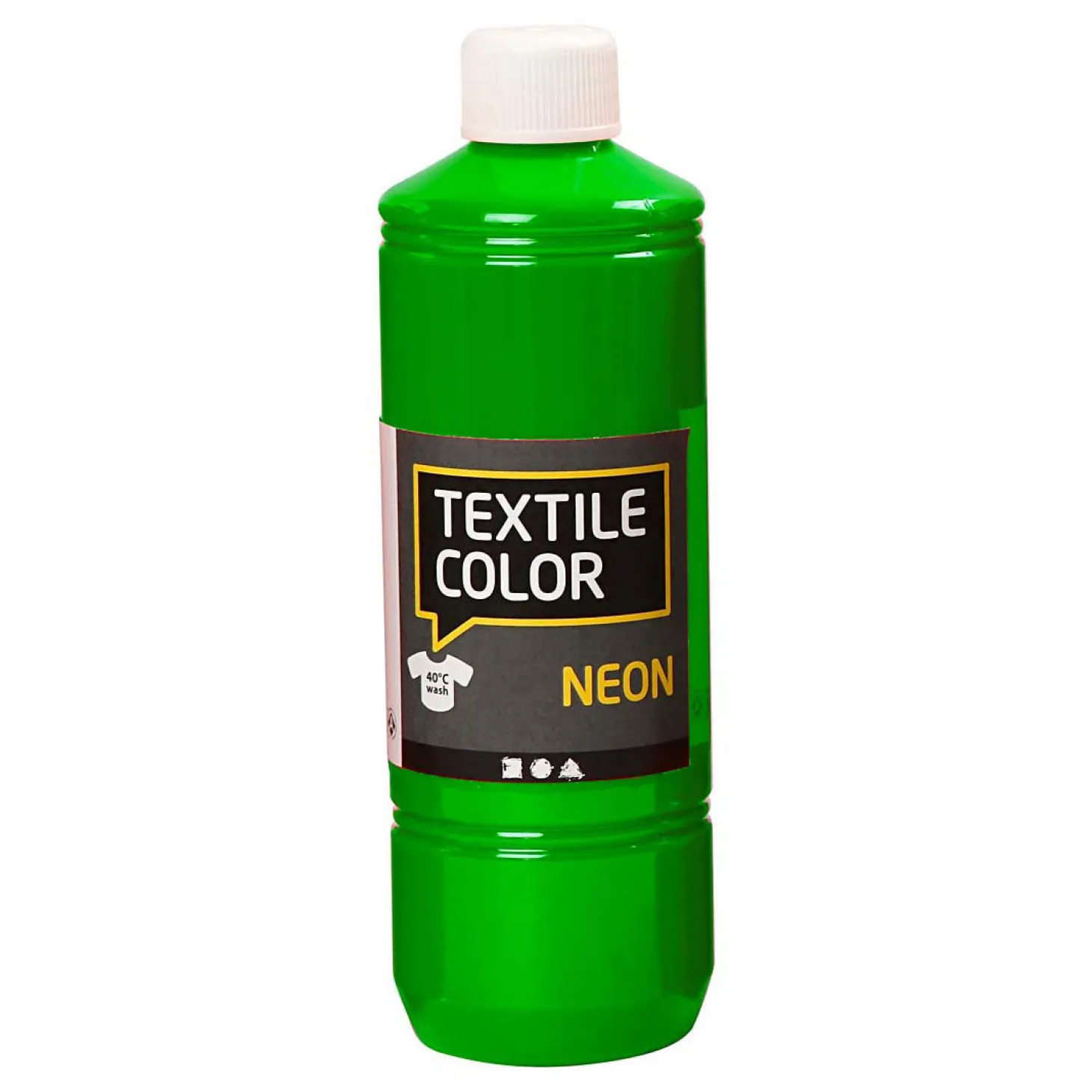 Textile Color Semi-dekkende Textielverf - Neon Groen, 500ml