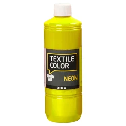 Textile Color Semi-dekkende Textielverf - Neon Geel, 500ml