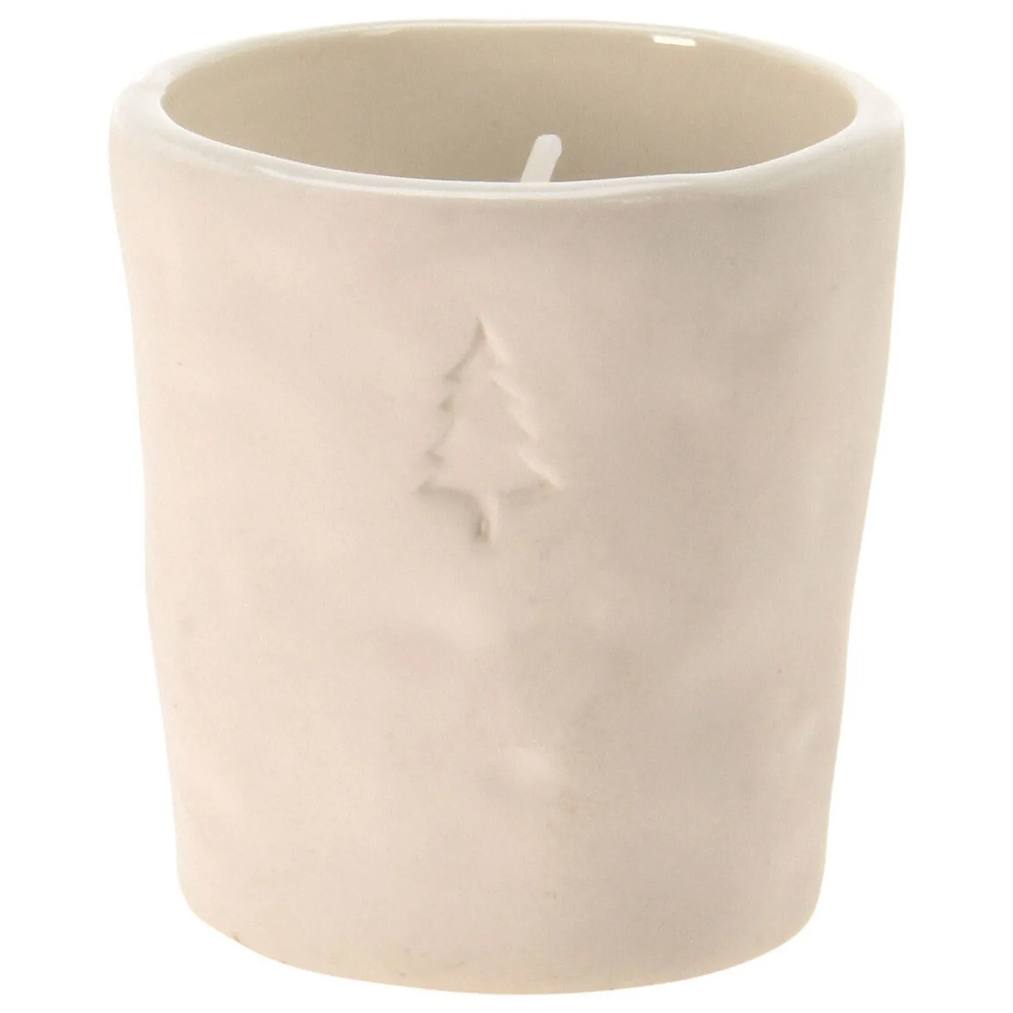 Theelichthouder Kerst Wit, 12st.