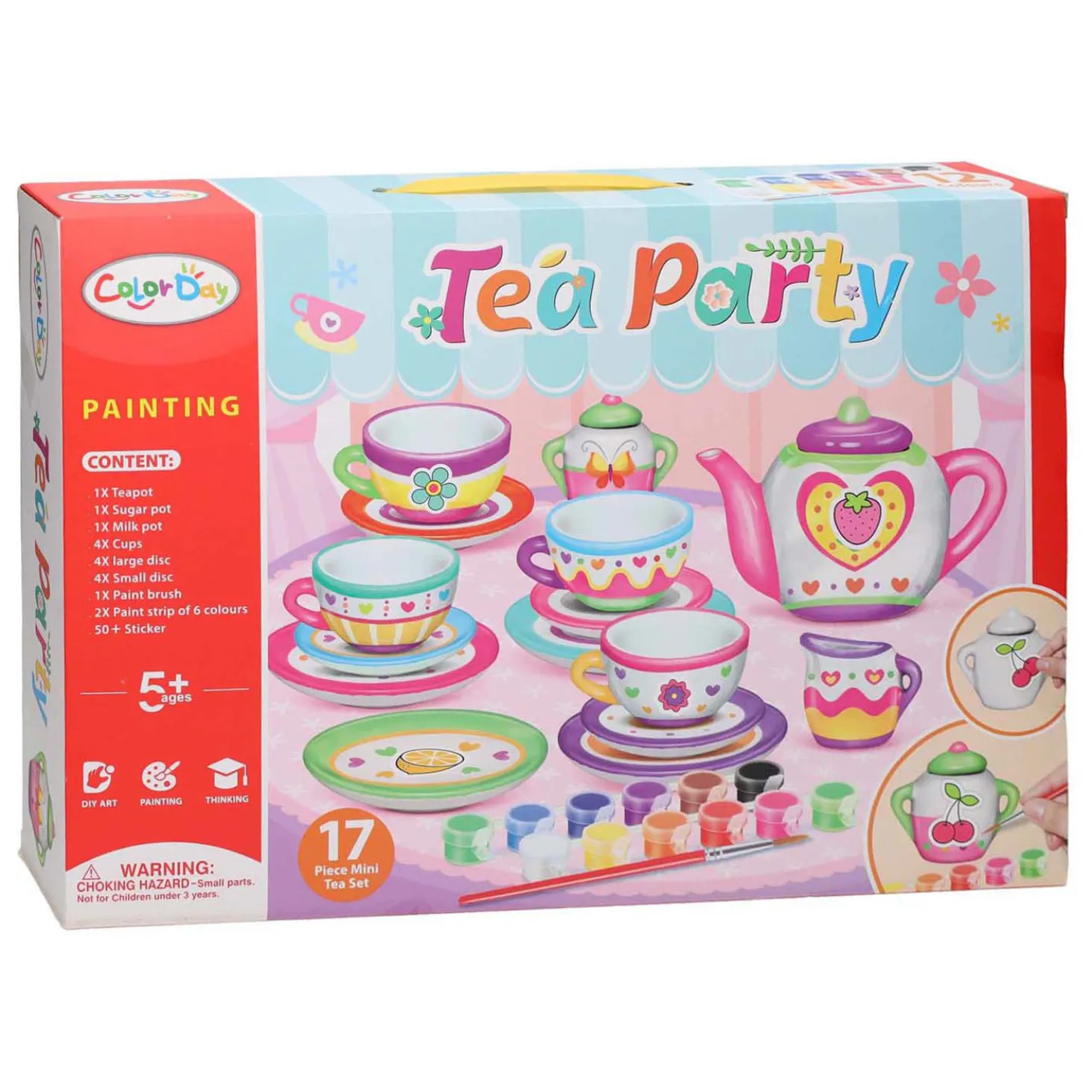 Theeset Schilderen Groot 17dlg.