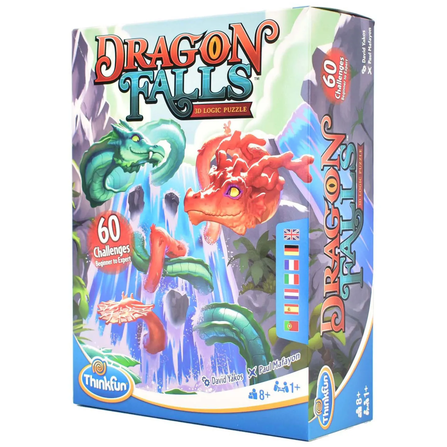 Thinkfun Dragon Falls 3D Denkpuzzel, 60 Challenges