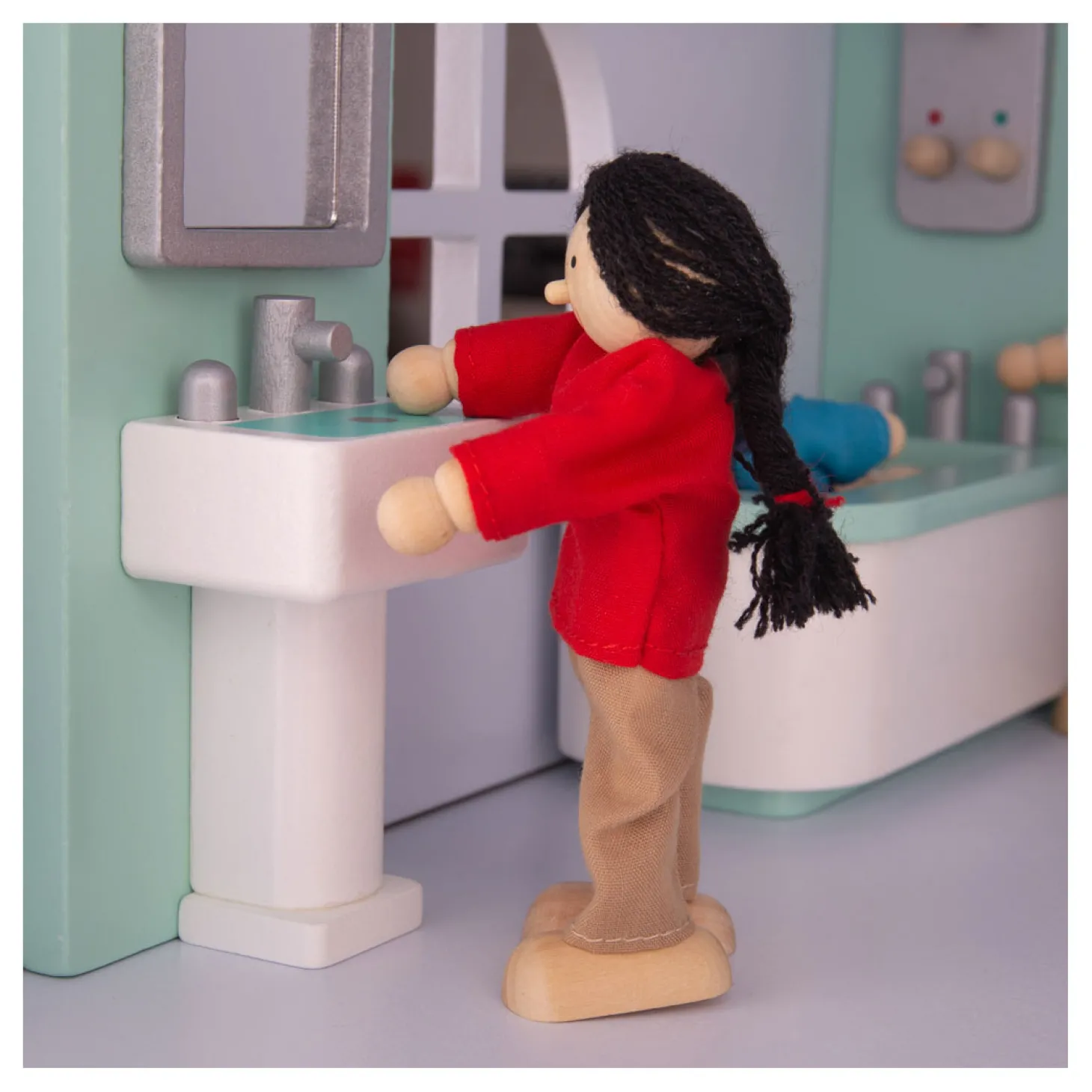 Tidlo Houten Poppenhuis Meubels Badkamer