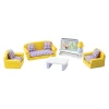 Tidlo Houten Poppenhuis Meubels Woonkamer, 9dlg.