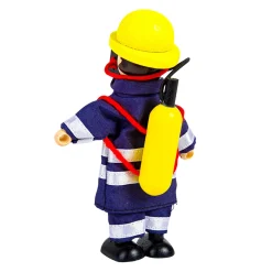 Tidlo Houten Poppenhuis Poppen Brandweermannen, 4st.