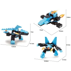 Titans Robot Bouwblokjes Bouwset 3-in-1