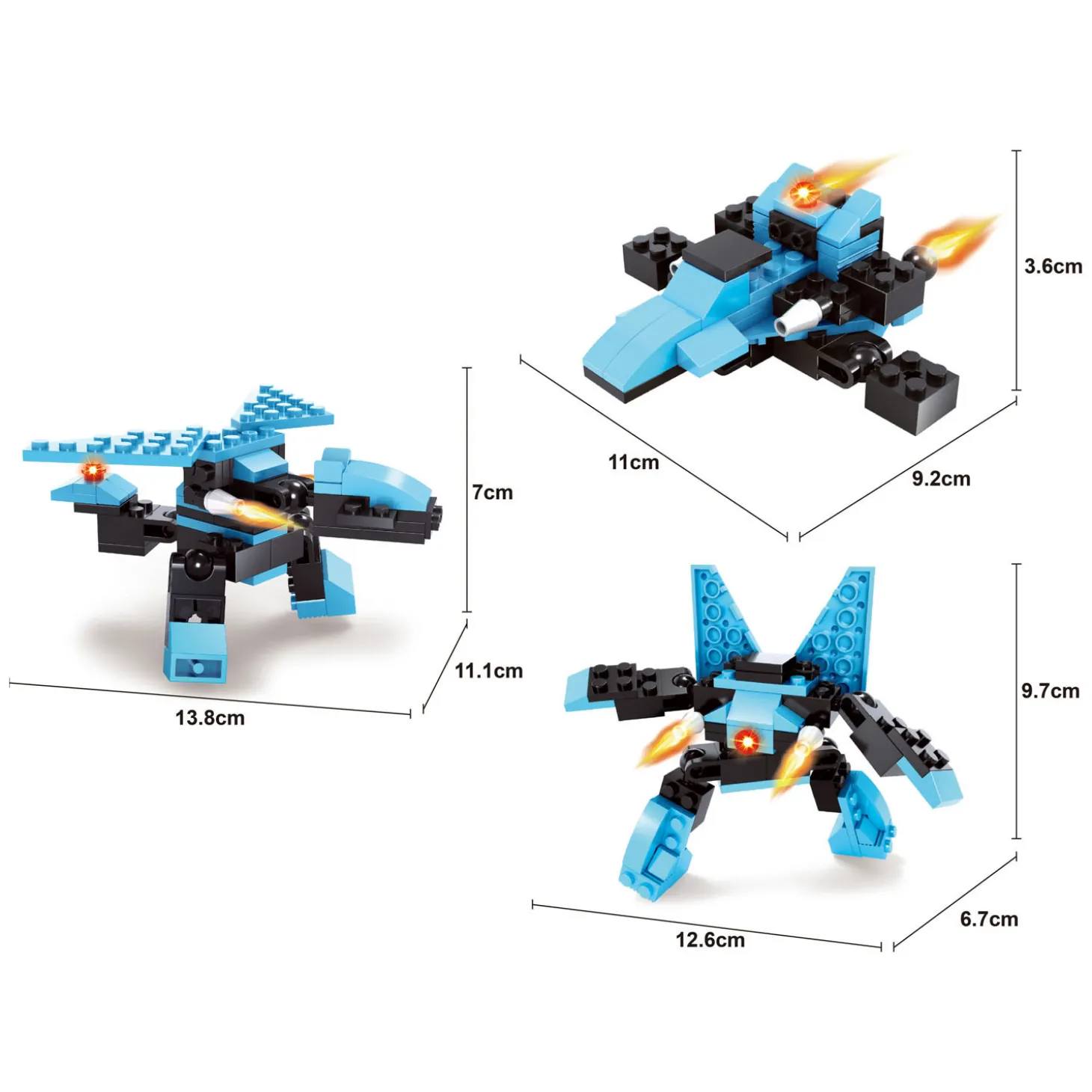 Titans Robot Bouwblokjes Bouwset 3-in-1