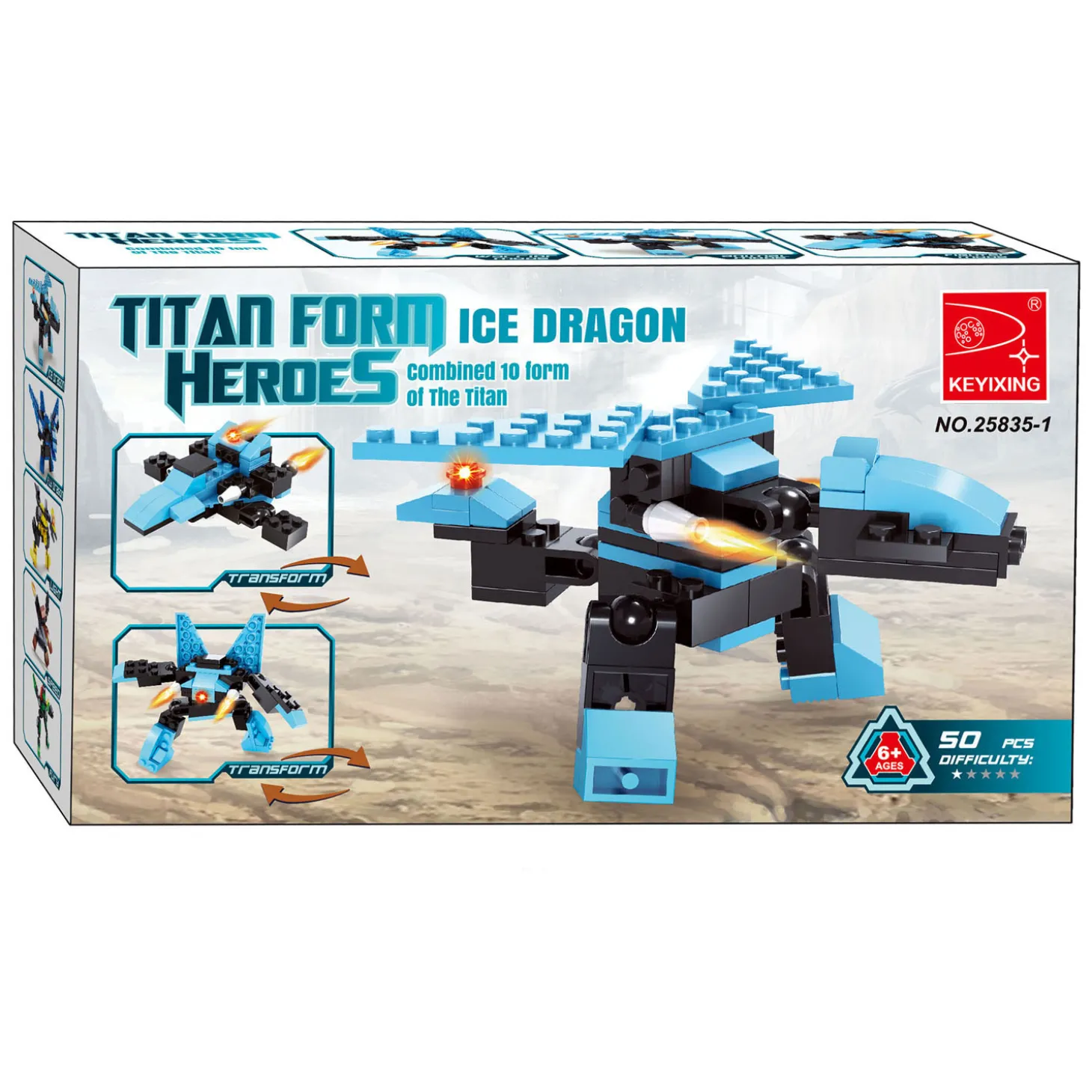 Titans Robot Bouwblokjes Bouwset 3-in-1