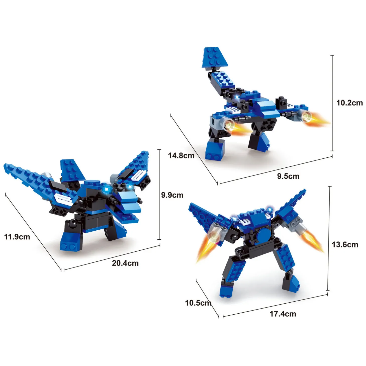 Titans Robot Bouwblokjes Bouwset 3-in-1