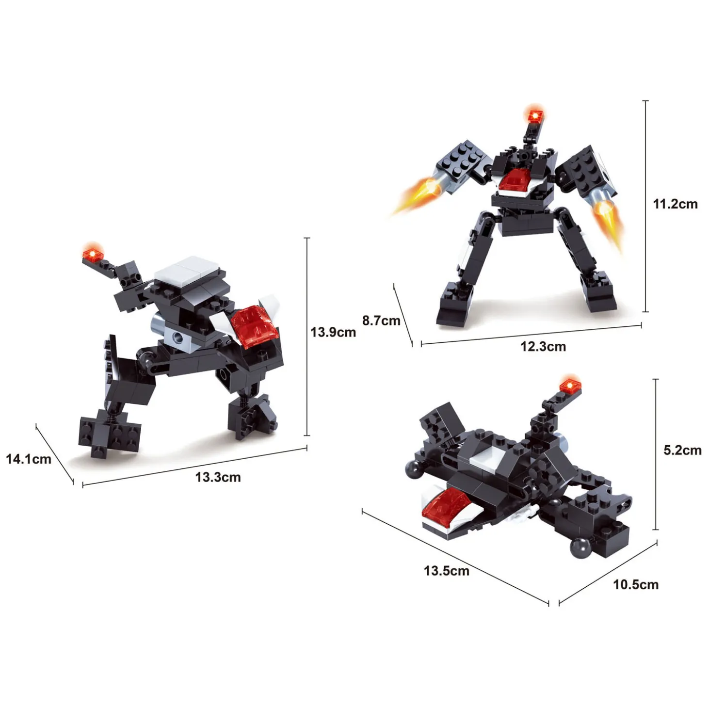 Titans Robot Bouwblokjes Bouwset 3-in-1