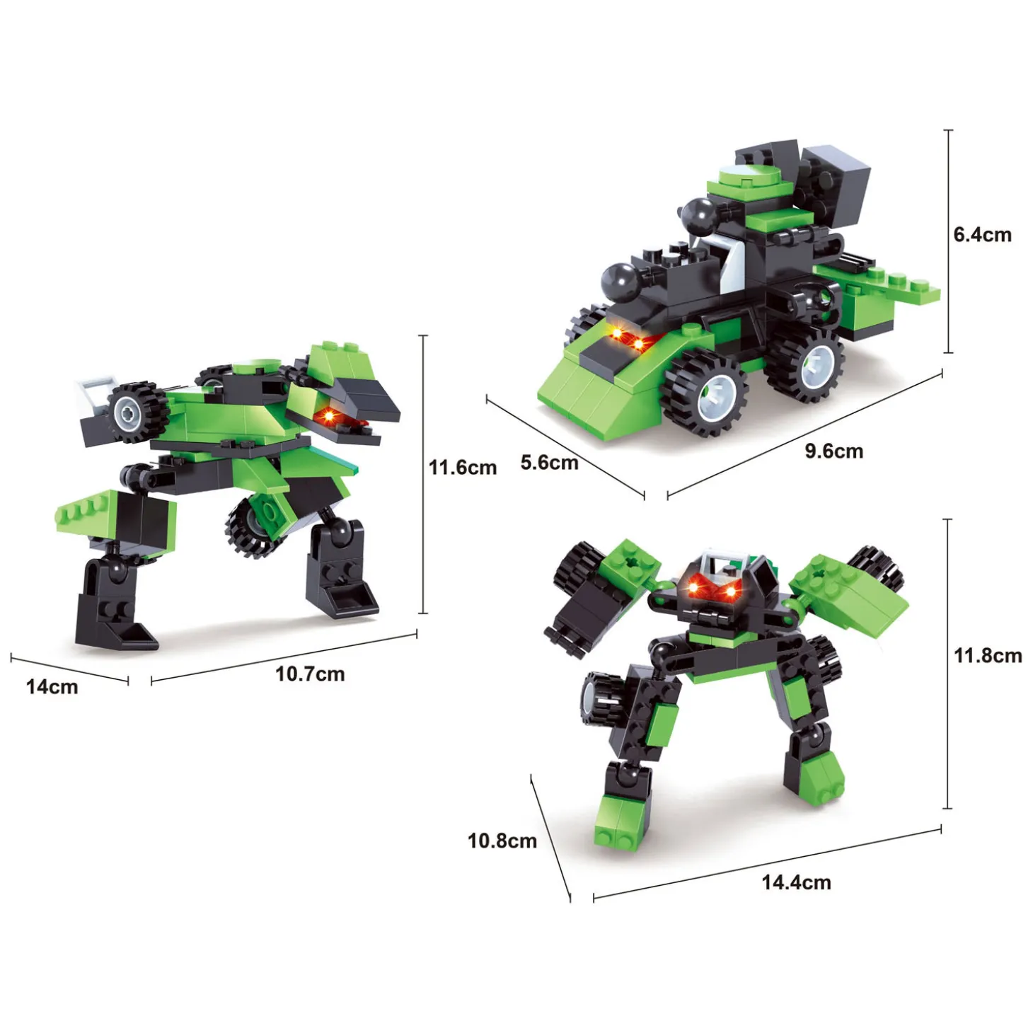 Titans Robot Bouwblokjes Bouwset 3-in-1