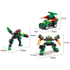 Titans Robot Bouwblokjes Bouwset 3-in-1