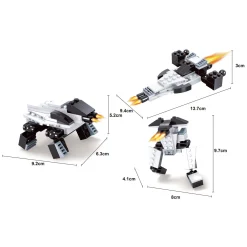 Titans Robot Bouwblokjes Bouwset 3-in-1