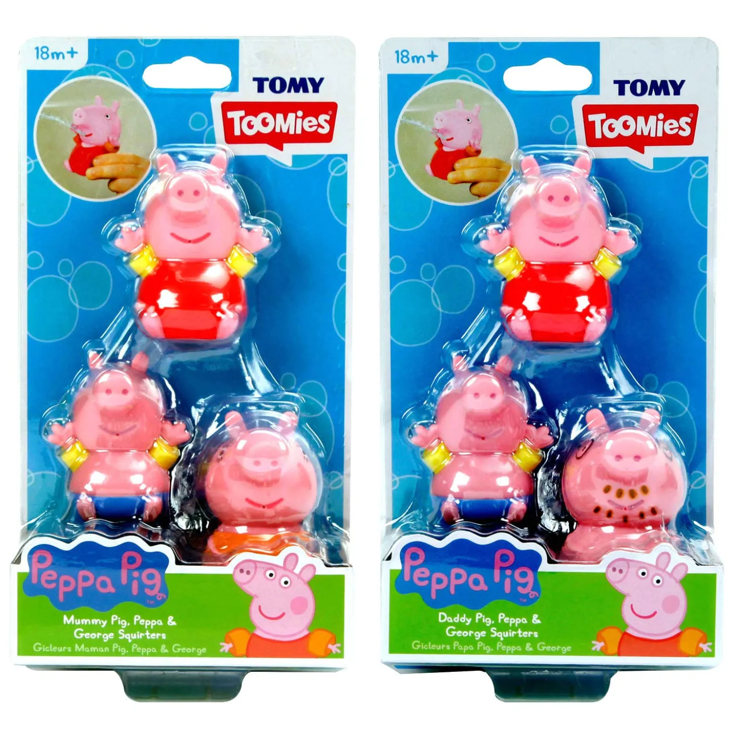 Tomy Peppa Pig Figuren Waterspuiters, 3st.