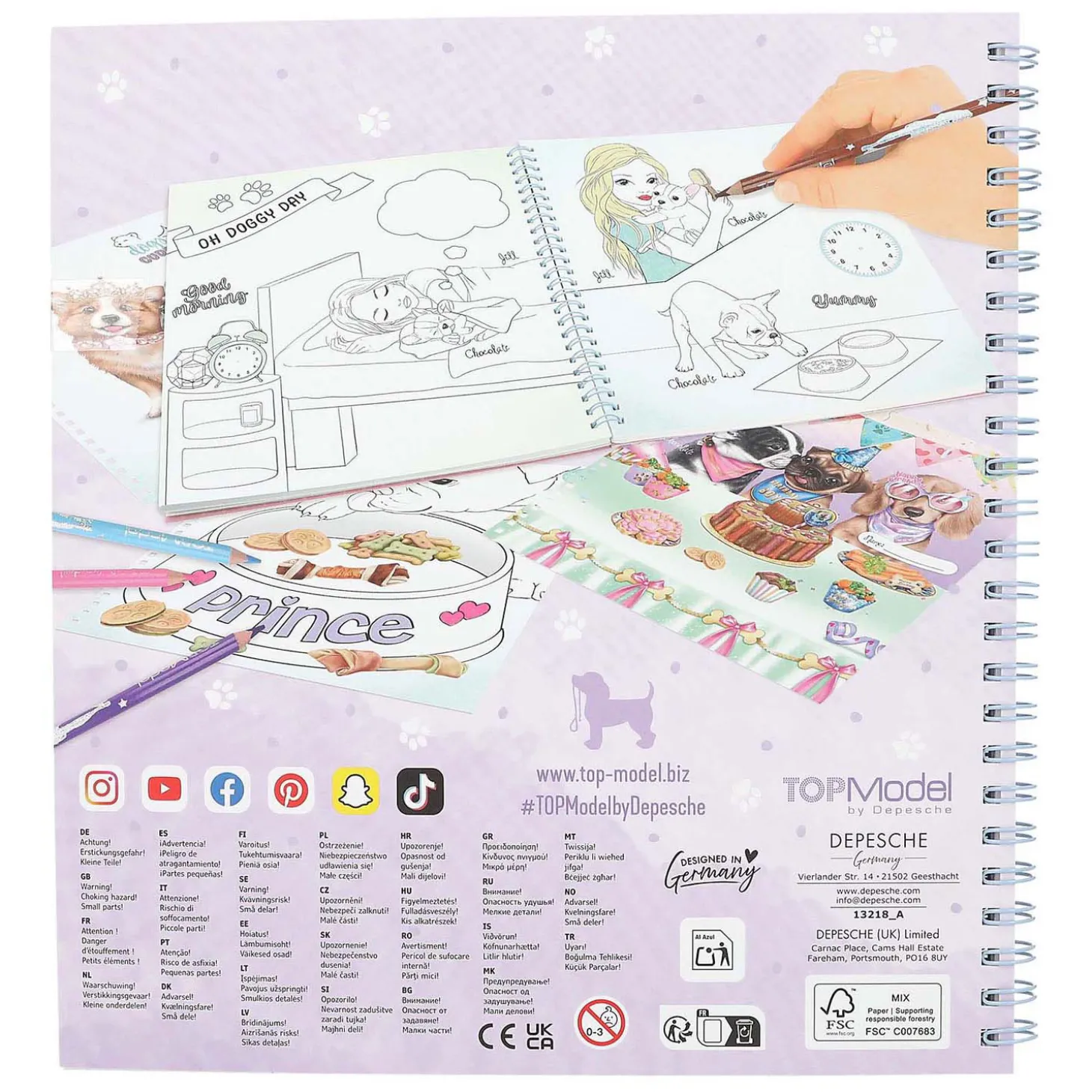 TOPModel Create Your Doggy Kleurboek