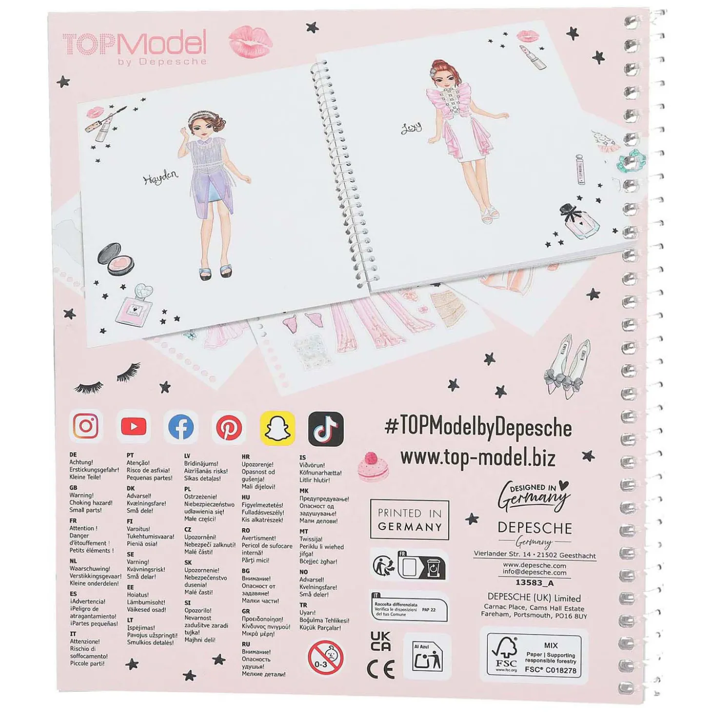 TOPModel Create Your Glam Kleurboek