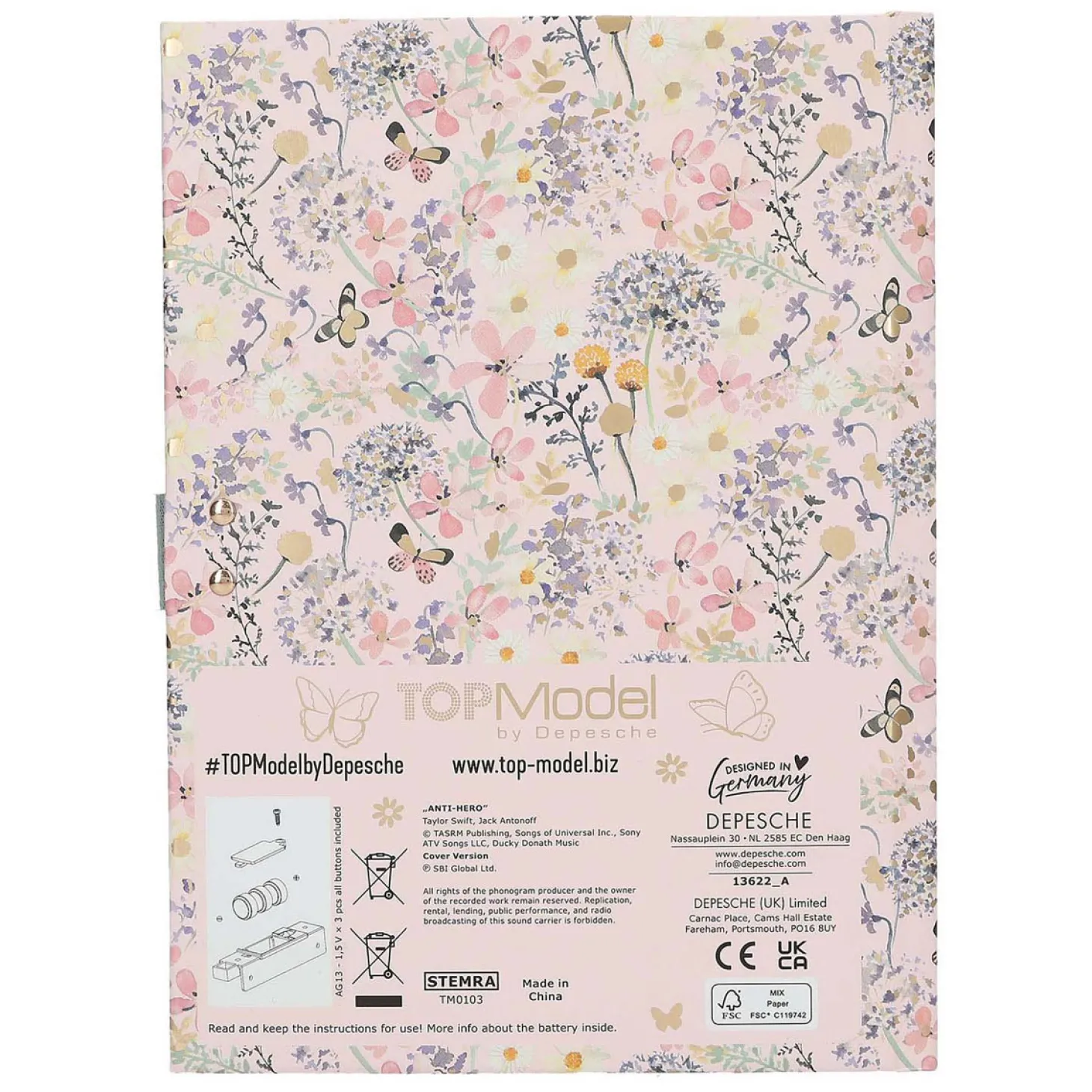 TOPModel Dagboek met Code en Geluid Summer Feeling