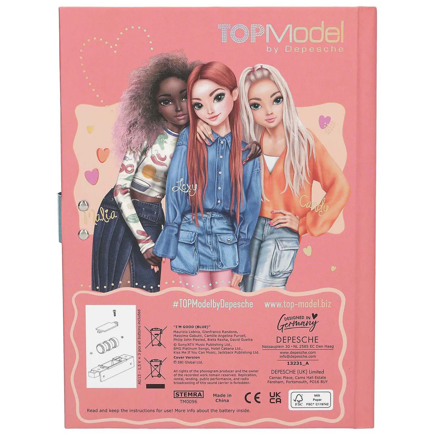 TOPModel Dagboek met Code en Geluid