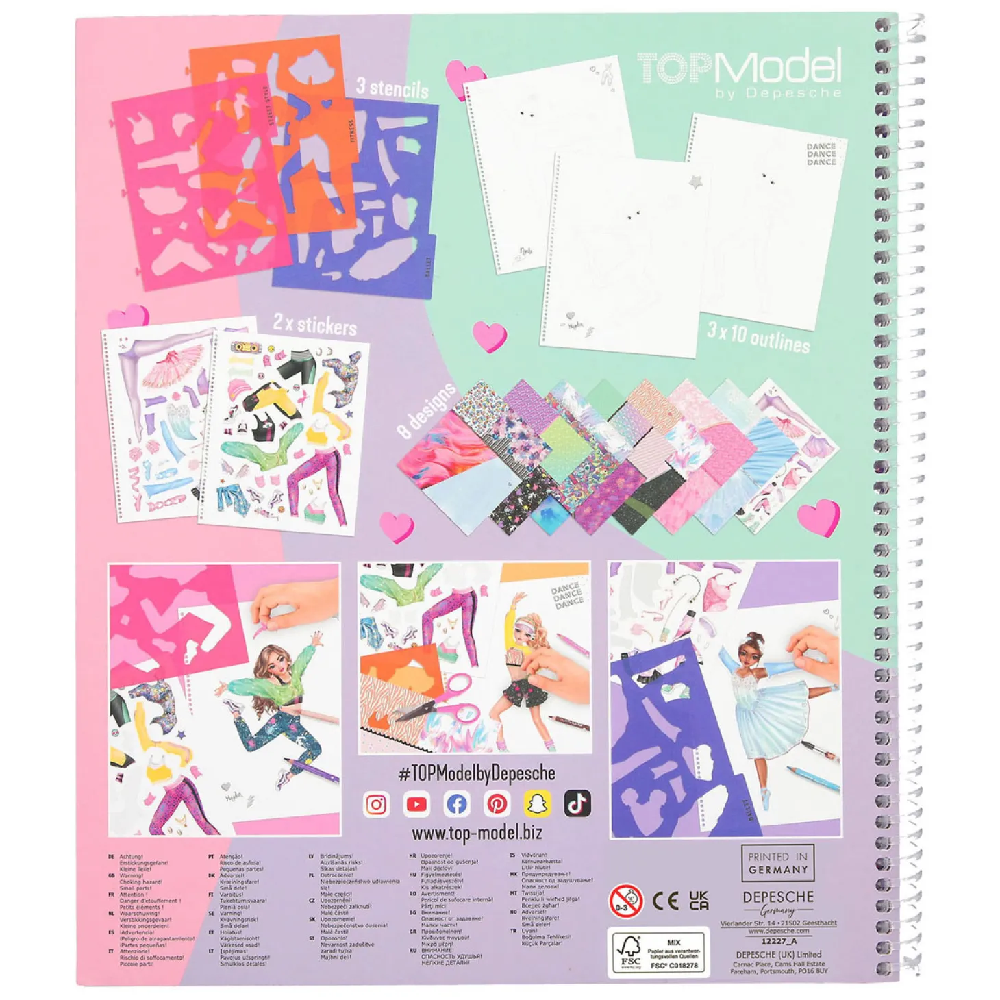 TOPModel Dance Kleurboek