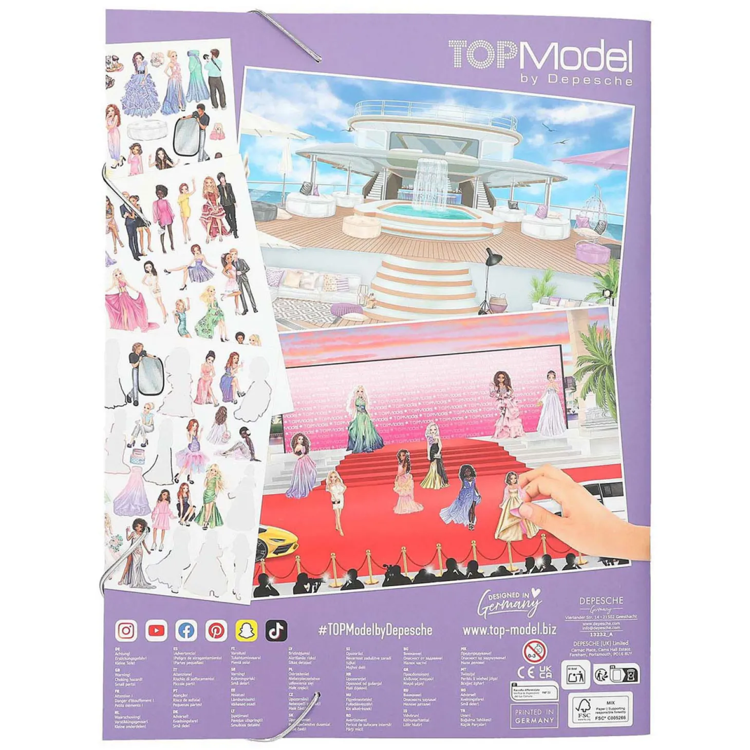 TOPModel Glamour Stickerworld Stickerboek