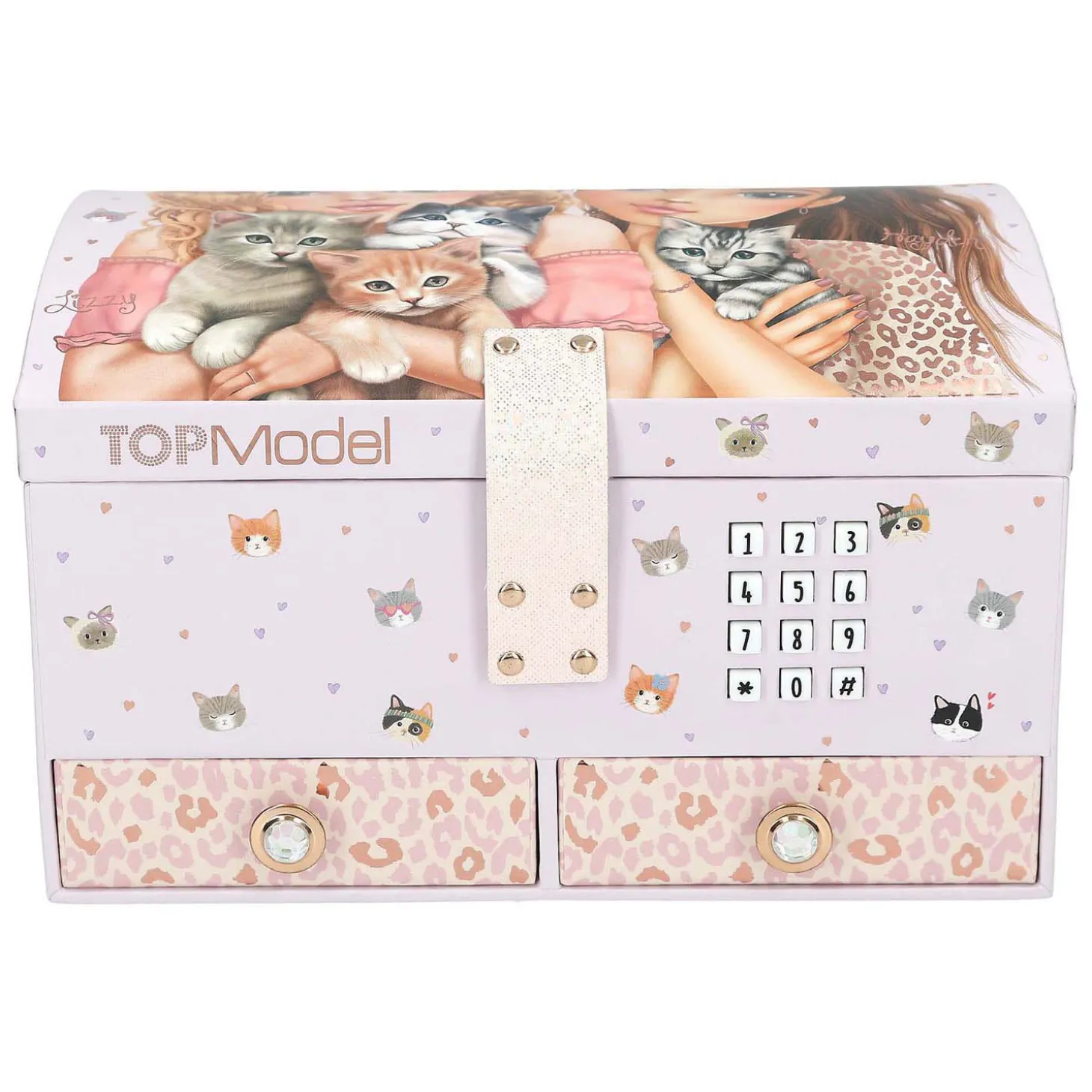 TOPModel Grote Sieradendoos met Code en Geluid Cat Love