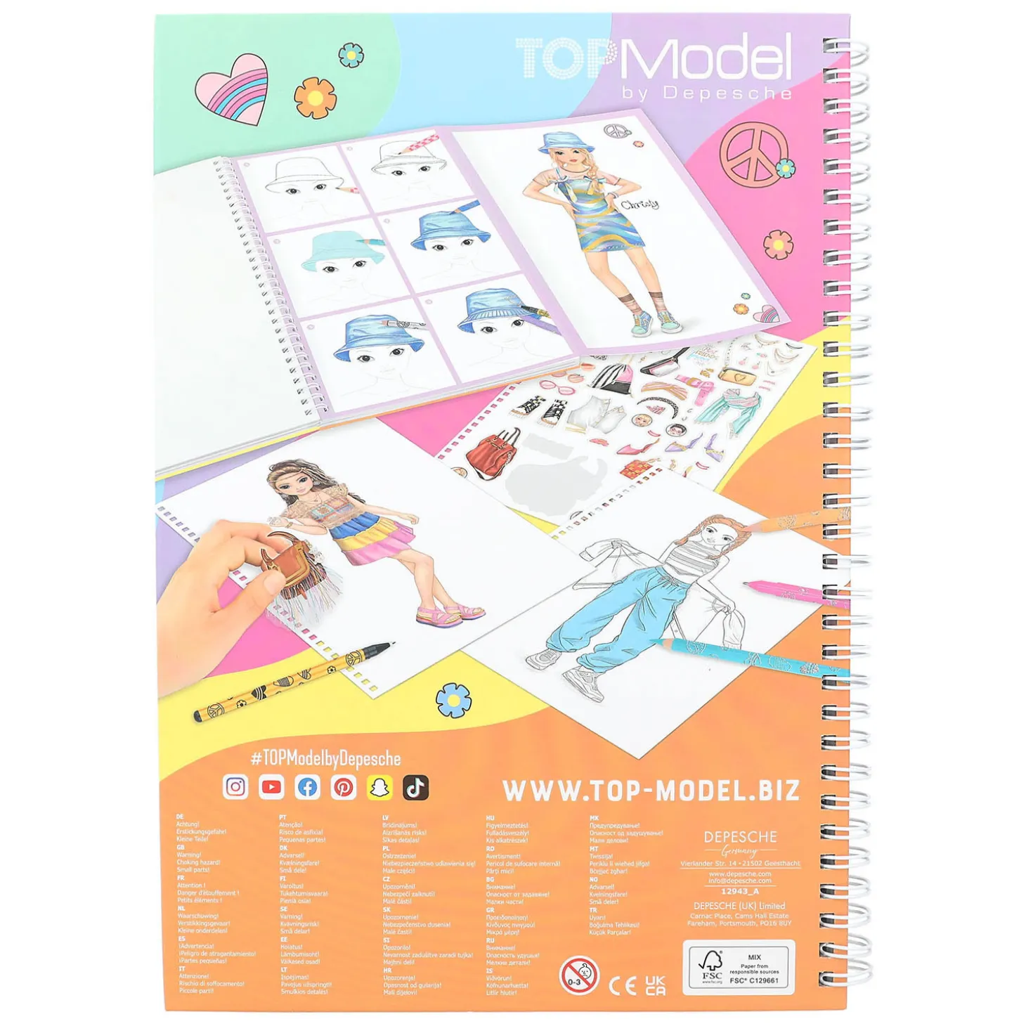 TOPModel Kleurboek met Potloden