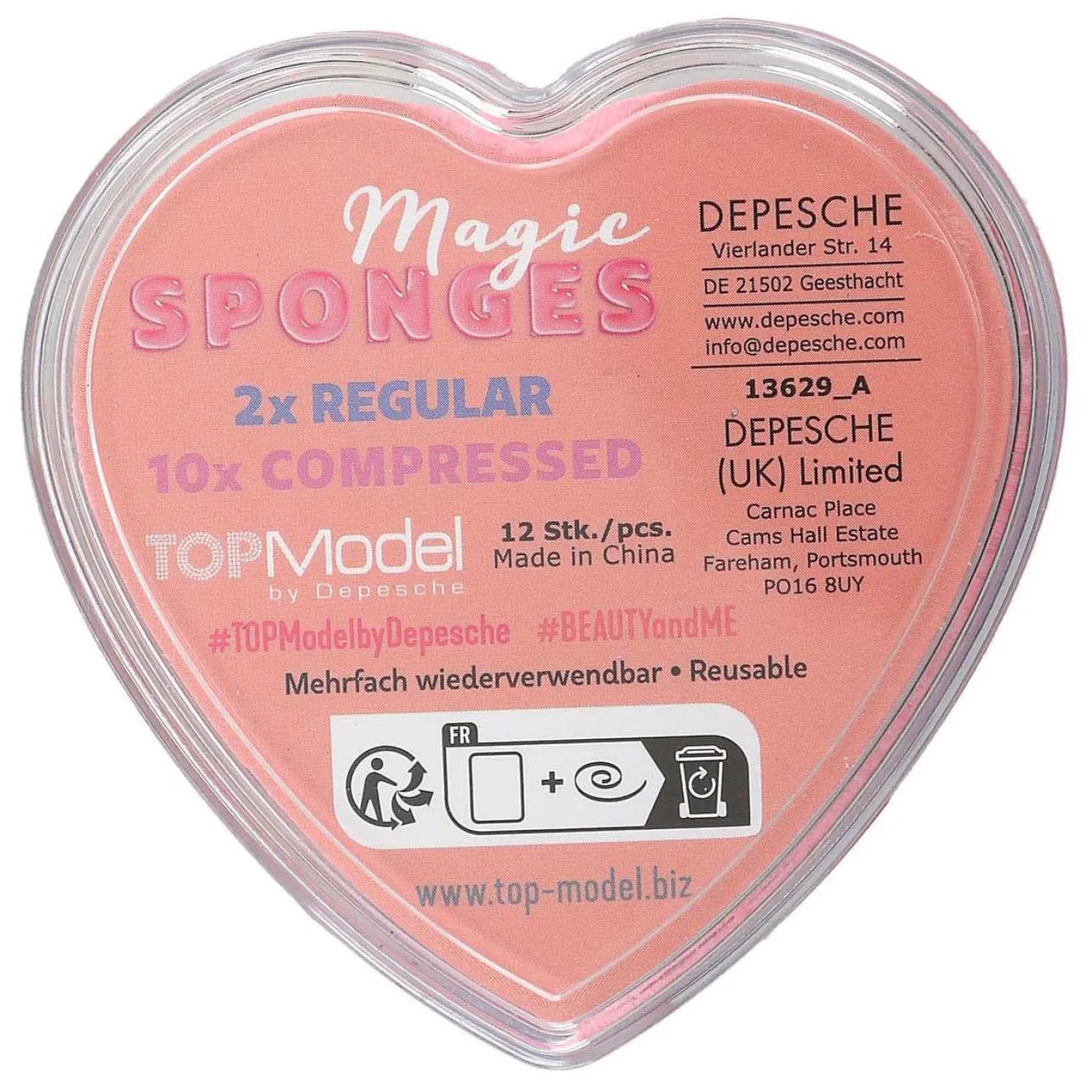 TOPModel Magische Hart Sponsje Beauty and Me