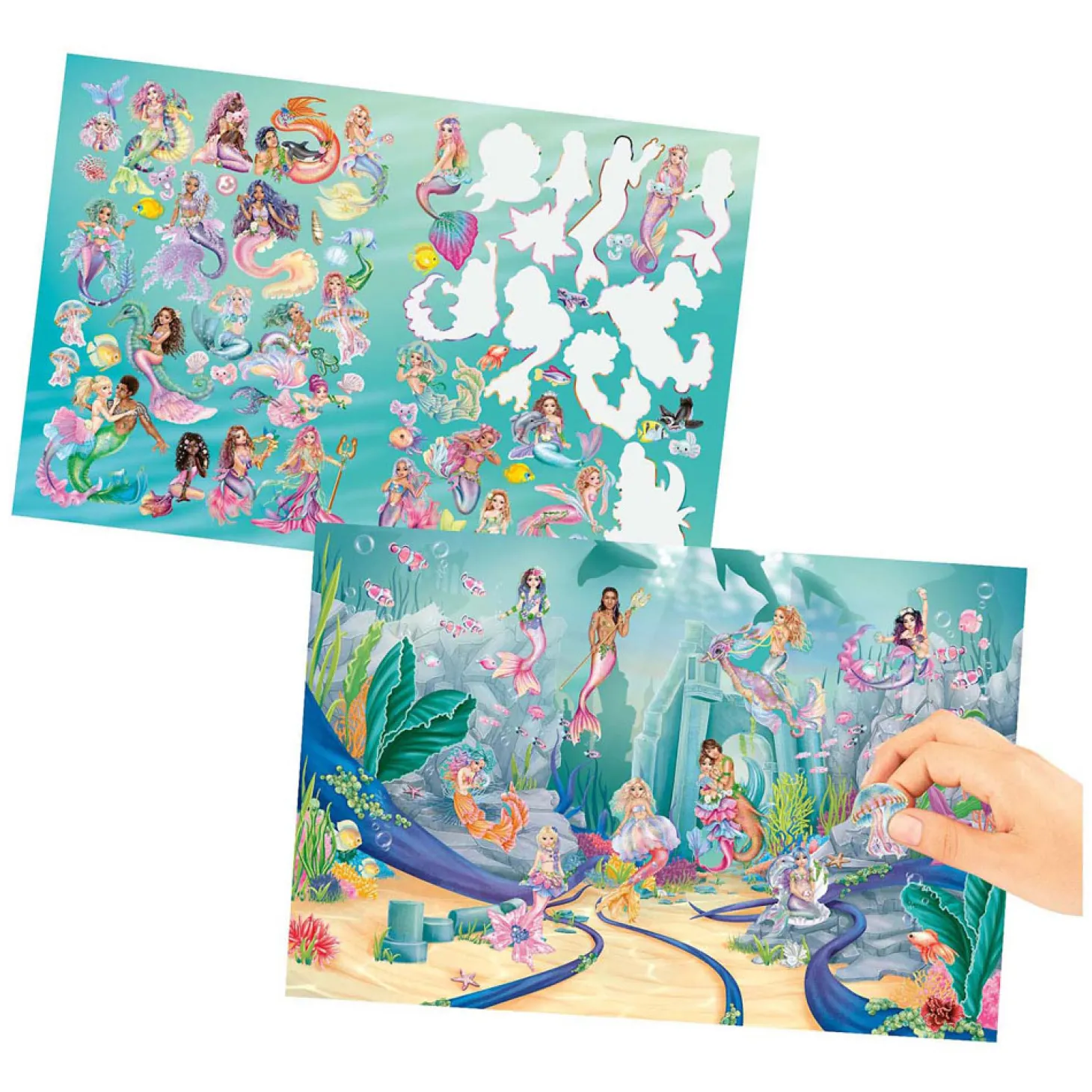 TOPModel Metallic Stickerworld Zeemeermin Stickerboek