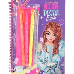 TOPModel Neon Doodle Kleurboek met Neon Stiften