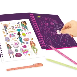 TOPModel Neon Doodle Kleurboek met Neon Stiften