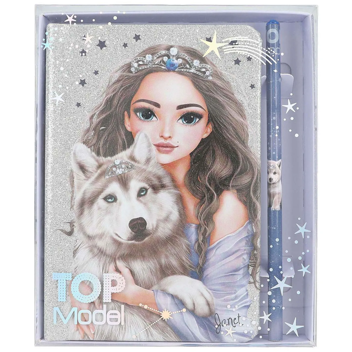 TOPModel Notitieboek & Potlood Wolf