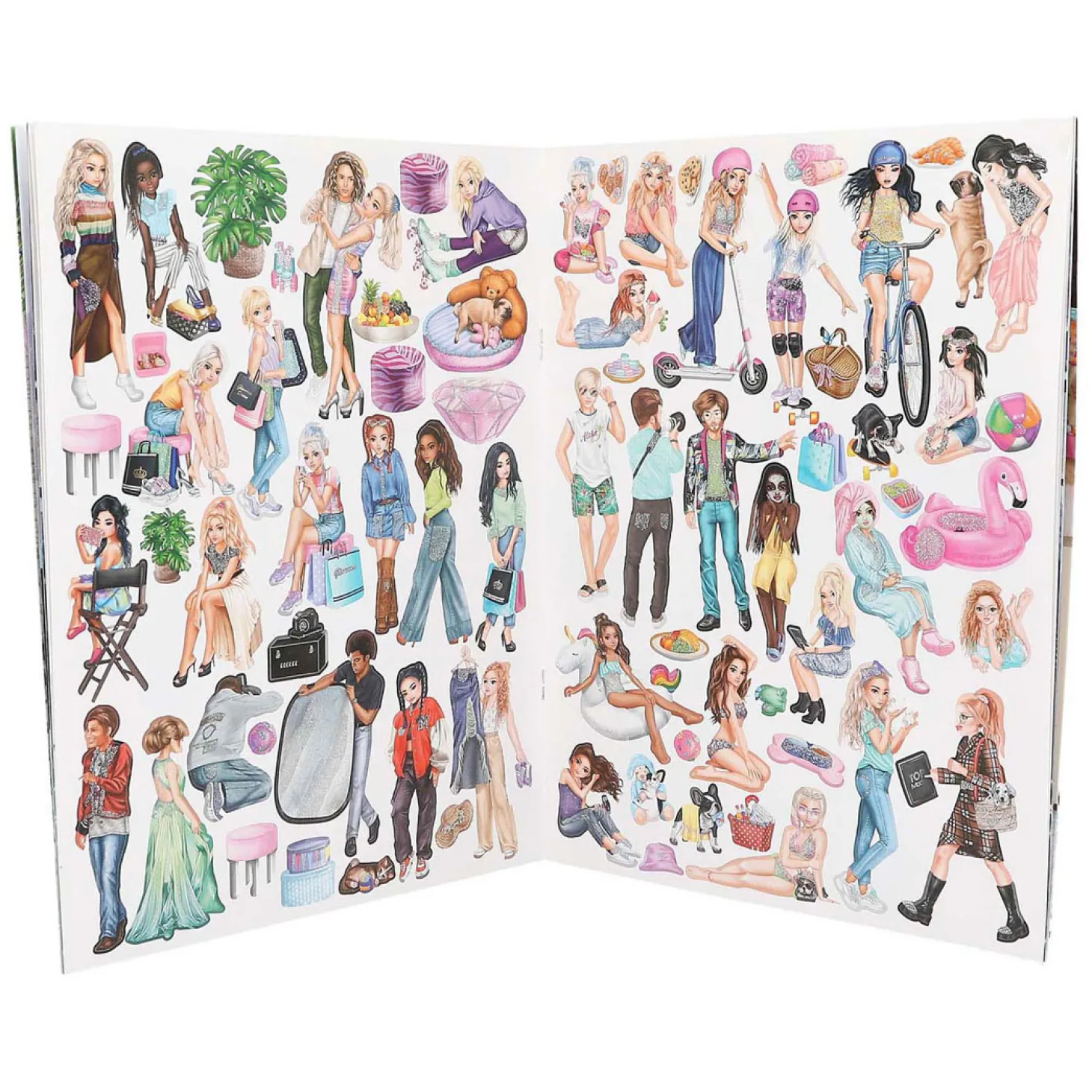 TOPModel Stickerworld Stickerboek