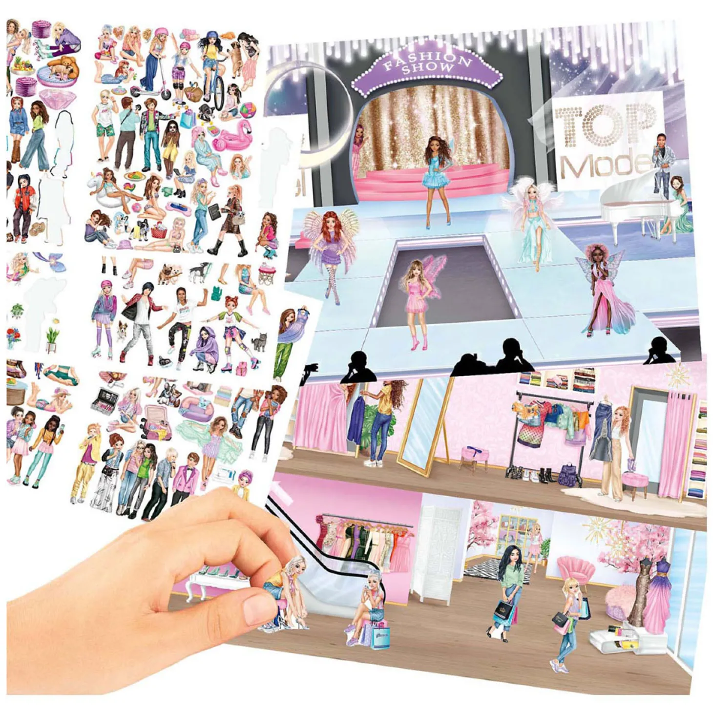 TOPModel Stickerworld Stickerboek