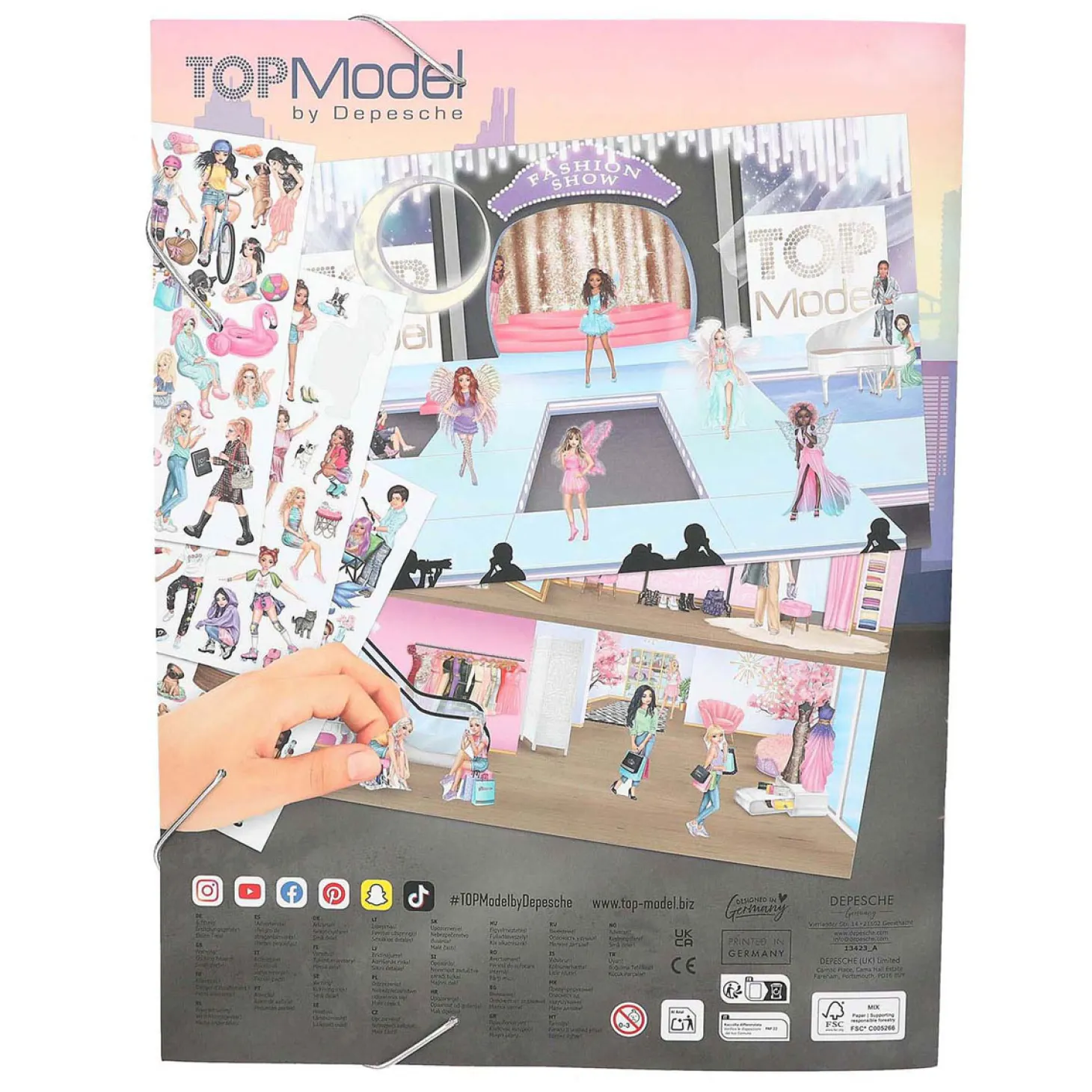 TOPModel Stickerworld Stickerboek