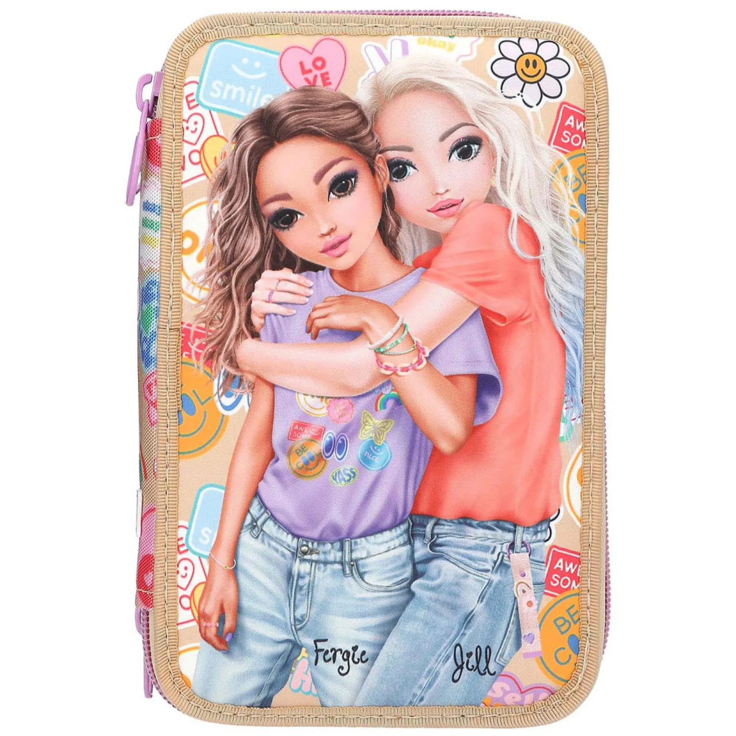 TOPModel 3-Vaks Etui Girl Power