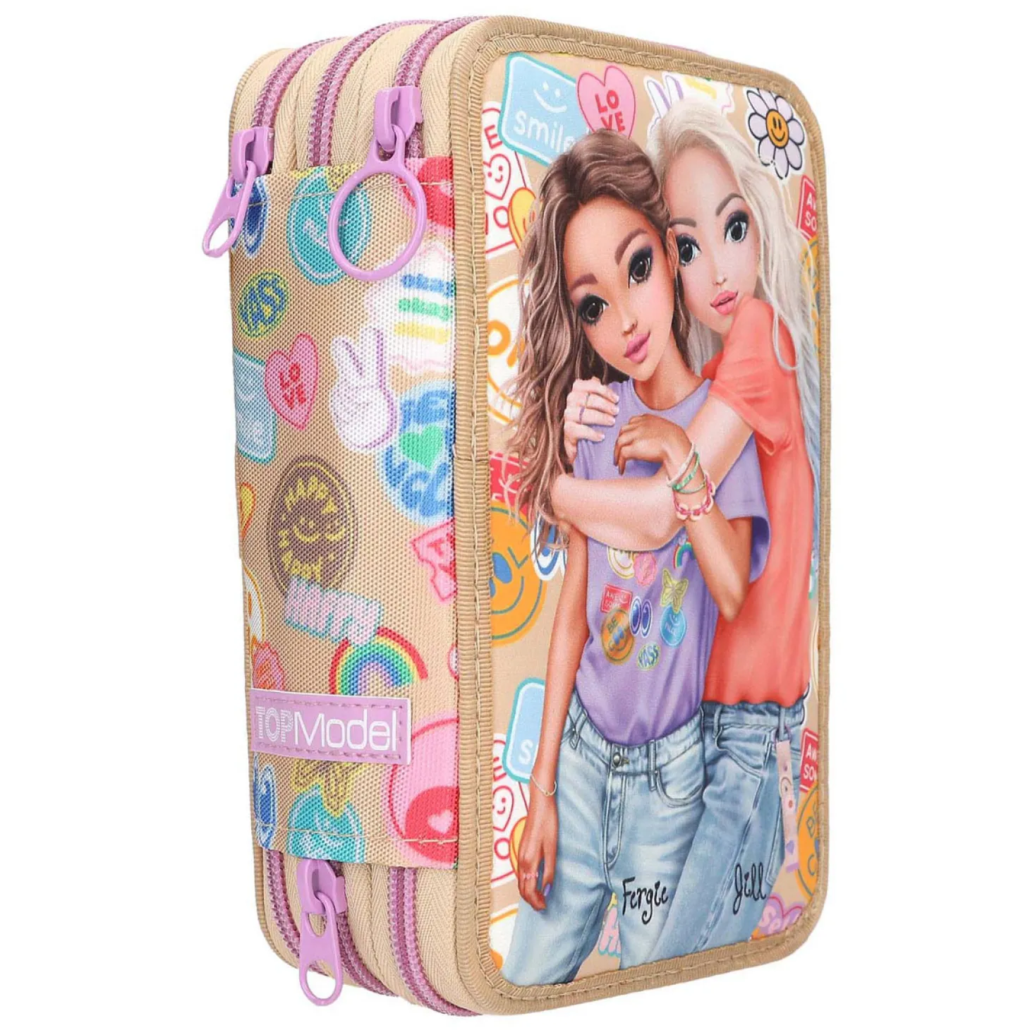 TOPModel 3-Vaks Etui Girl Power