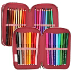 TOPModel 3-Vaks Gevulde Etui Leoheart