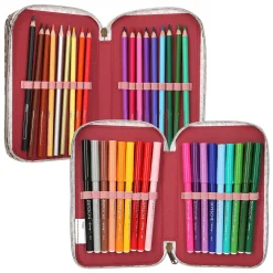 TOPModel 3-Vaks Gevulde Etui