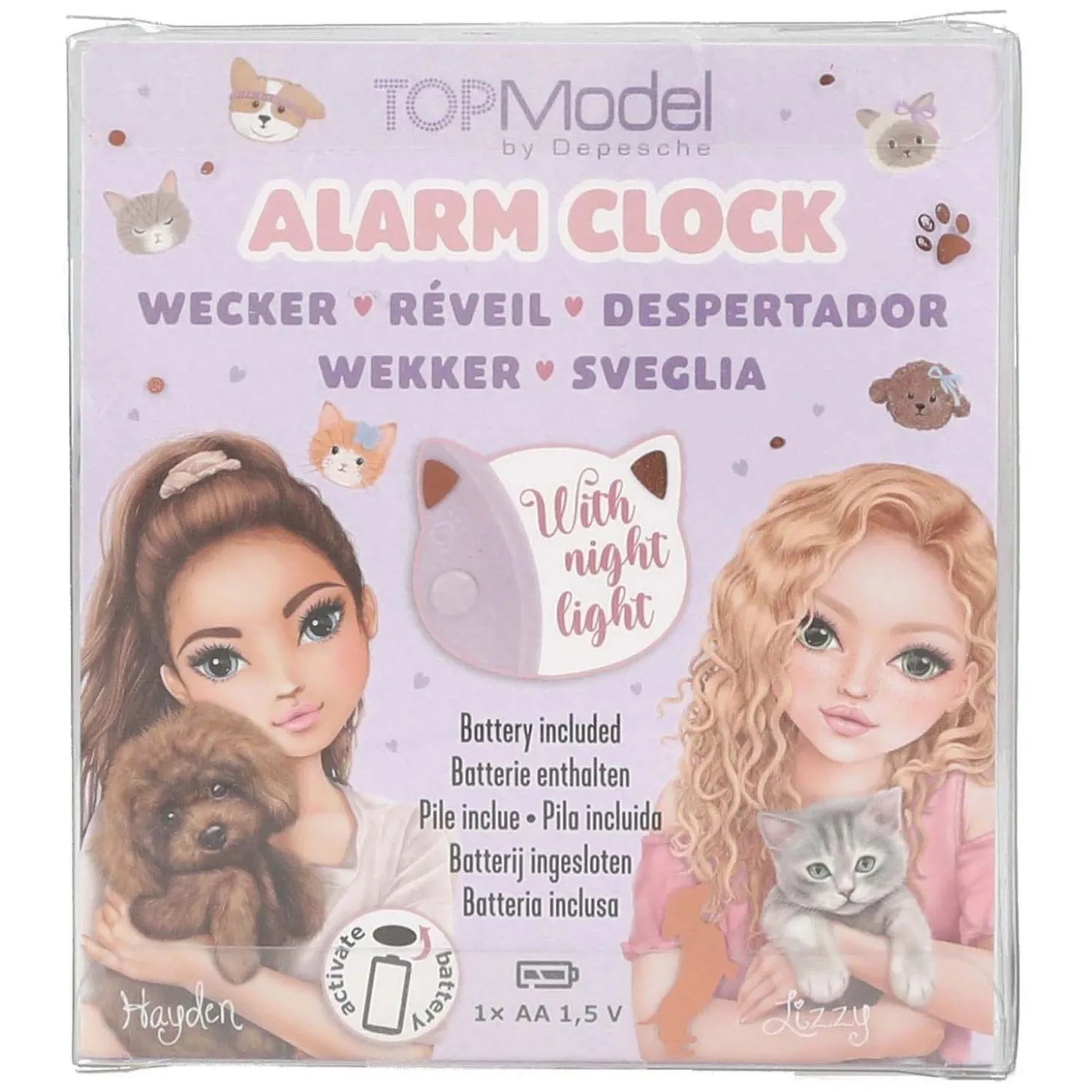 TOPModel Wekker Kitty and Doggy